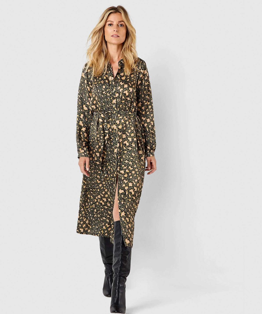 Summum Summum Animal Print Shirt Dress Best