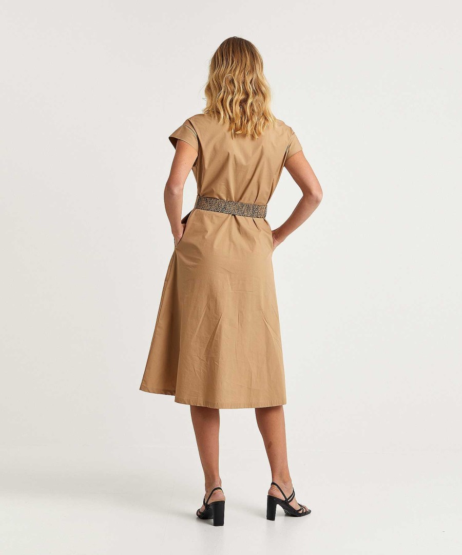 LIU JO Liu Jo Poplin Dress With Belt Wholesale