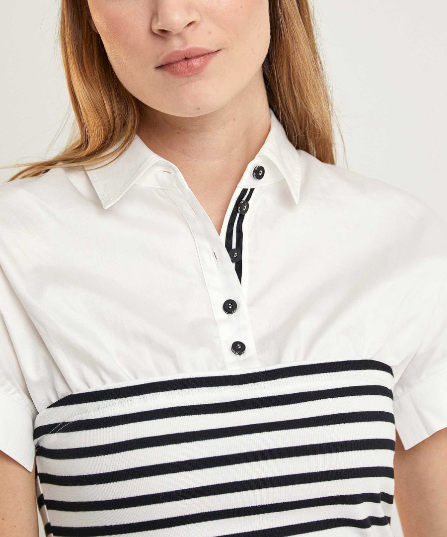 Marc Cain Sports Marc Cain Sports Polo Shirt Blouse Stripes Hot