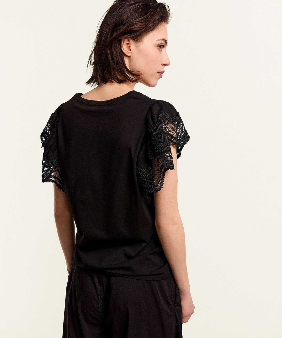 Summum Summum Shirt Lace Sleeve New