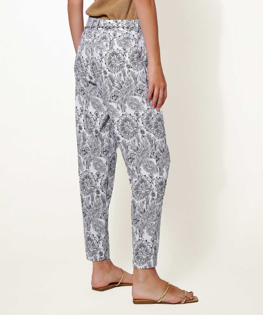 Rosner Rosner Linen Mix Pants Flowers May Wholesale