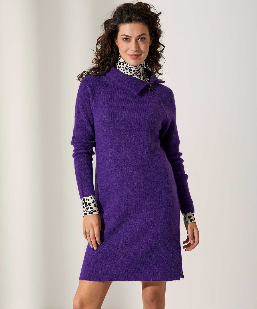 GIULIA E TU Giulia E Tu Dress Wool Mix Zipper Best