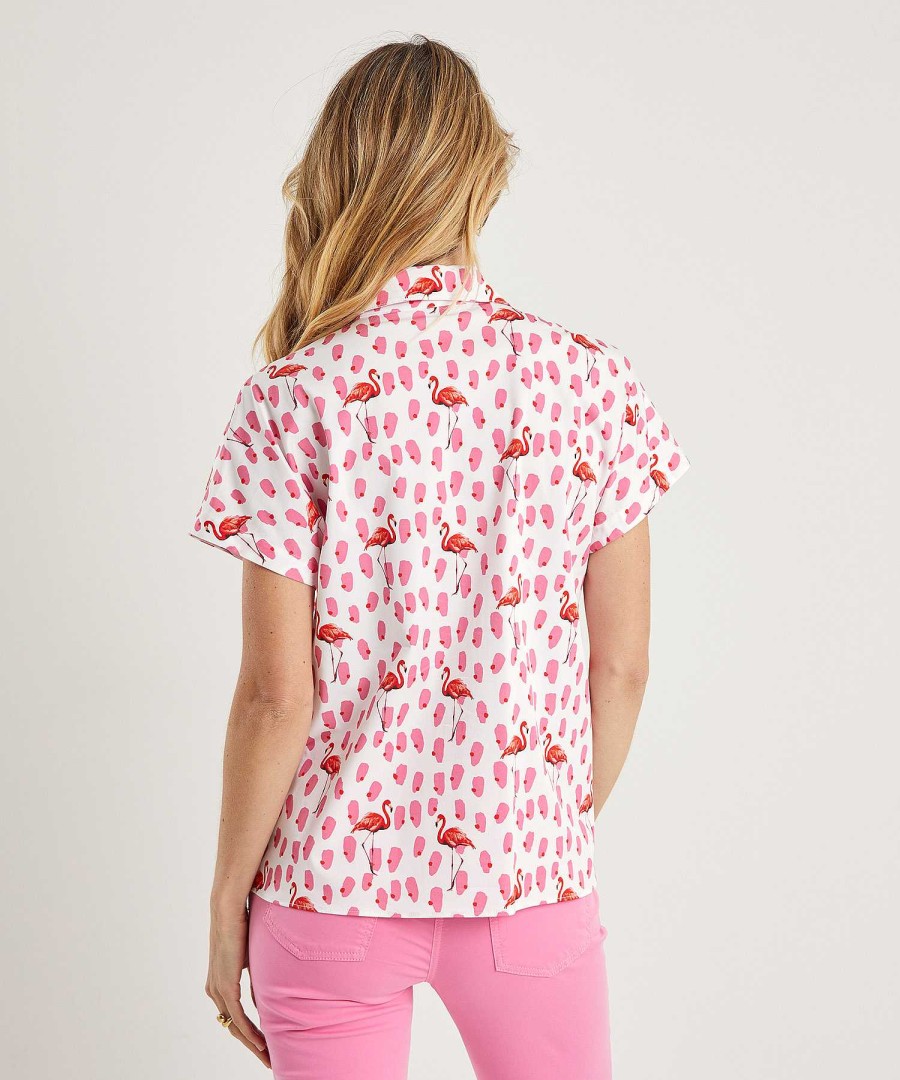 Marc Cain Additions Marc Cain Poplin Blouse Flamingo Clearance