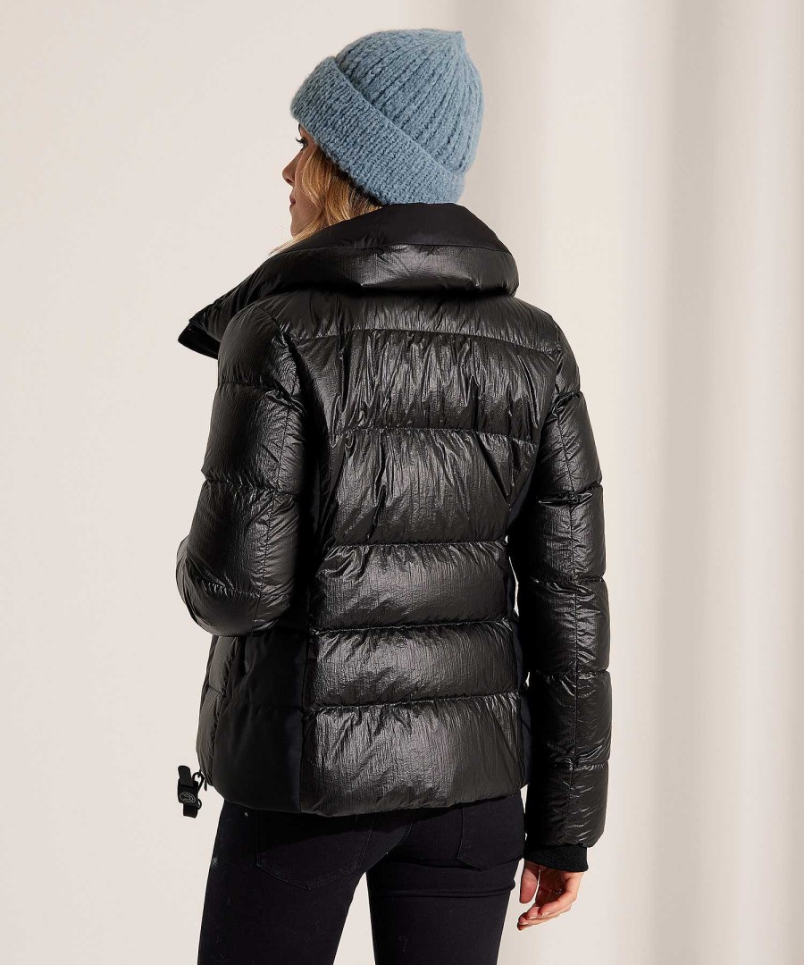 Creenstone Creenstone Short Down Jacket Leather Look Coated Best