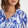 BEONE (FSA) Beone Cotton Voile Blouse Ikat New