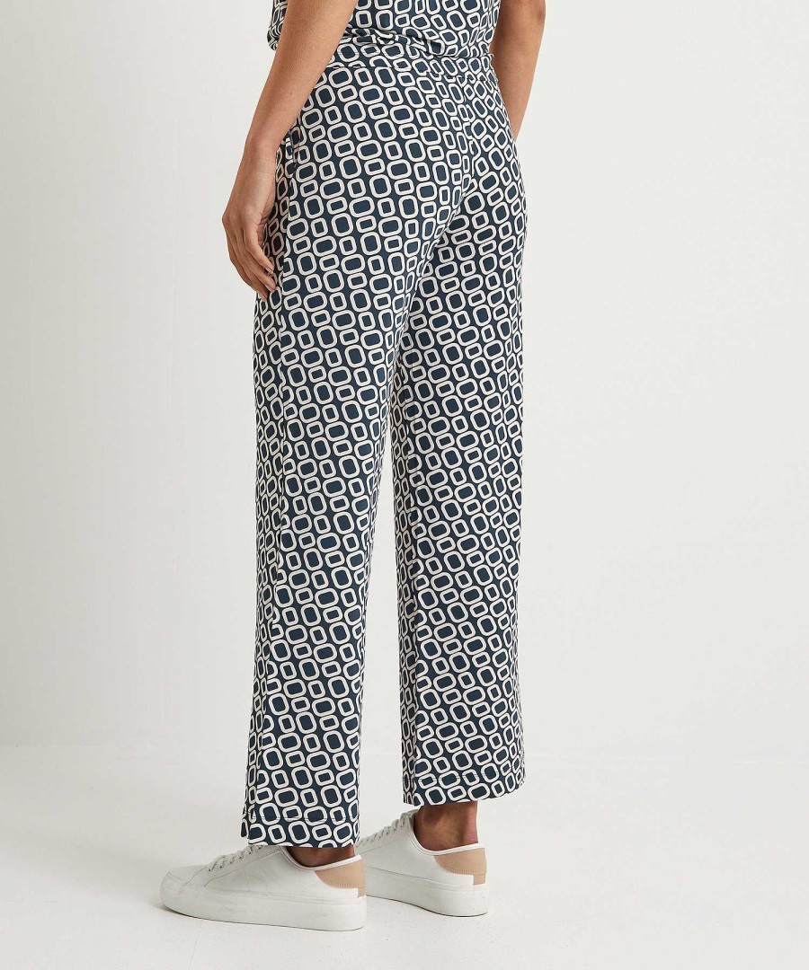 No Man's Land No Man'S Land Cropped Palazzo Pants Slinky Retro Best