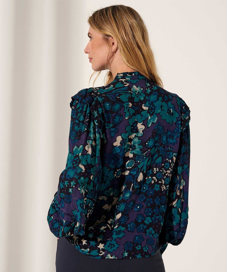 Fabienne Chapot Fabienne Chapot Blouse Floral Print Lurex Philo Best