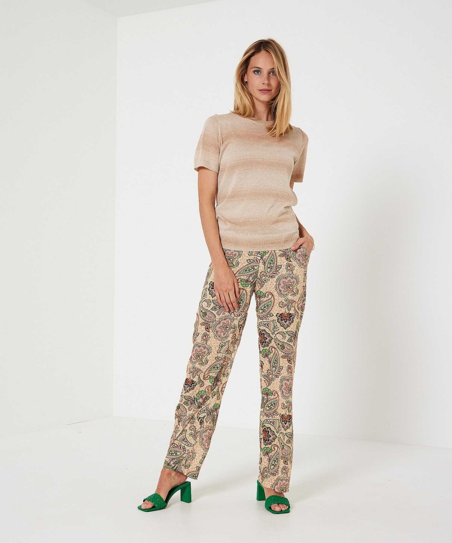 GIULIA E TU Giulia E Tu Palazzo Pants Paisley Flower Hot