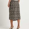 No Man's Land No Man'S Land Slinky Wrap Skirt Blurry Print Online