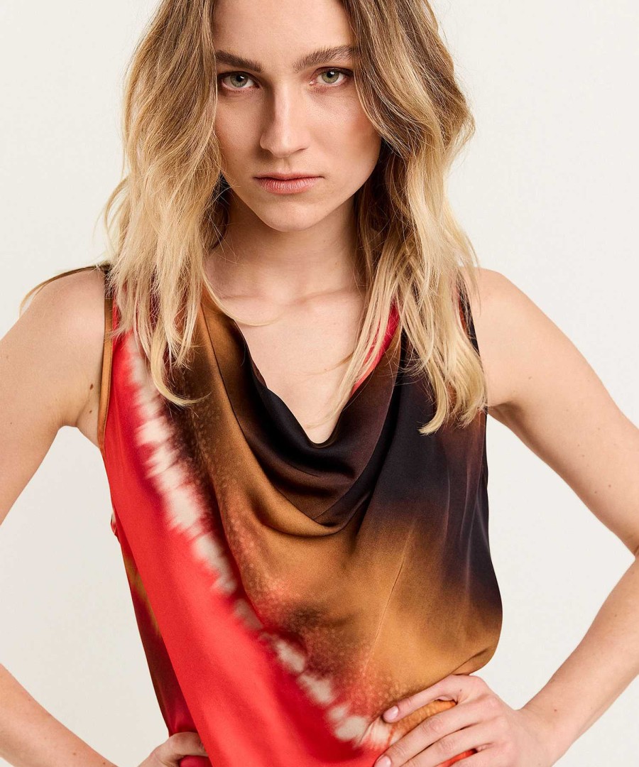 Summum Summum Silky Dress Tie-Dye Best