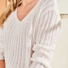 GIULIA E TU Giulia E Tu V-Neck Sweater Ajour Online