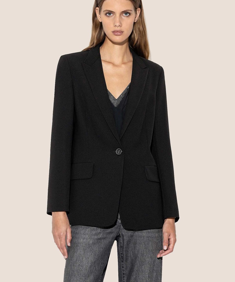 Luisa Cerano Luisa Cerano Light Crepe Blazer Hot