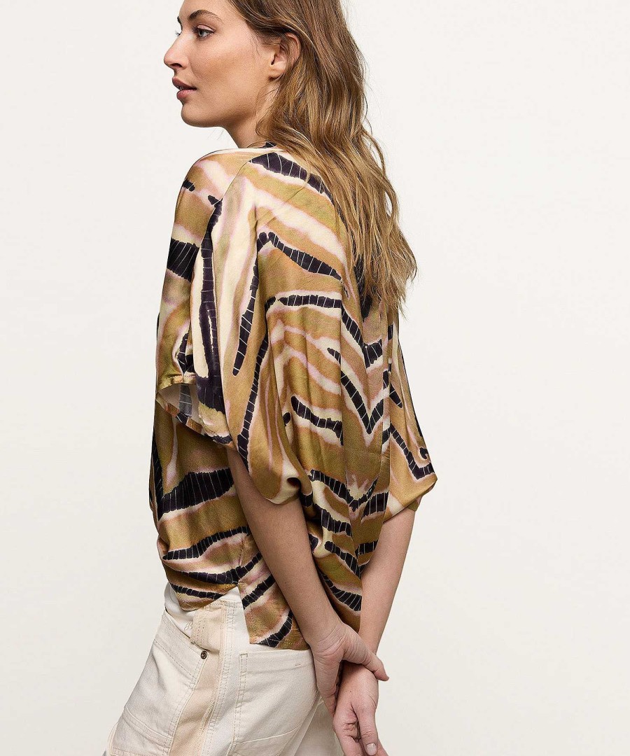 Summum Summum Blouse Zigzag Print Best