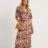 KYRA Kyra Dress Faded Leaf Nancy Hot