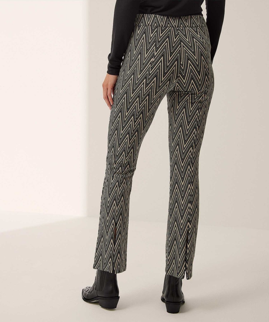 Brax Brax Jacquard Kick Flare Trousers Malou Clearance