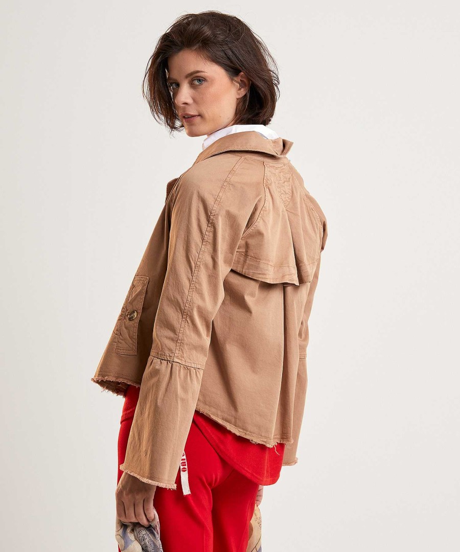 Summum Ultimate Cropped Trench Coat Clearance