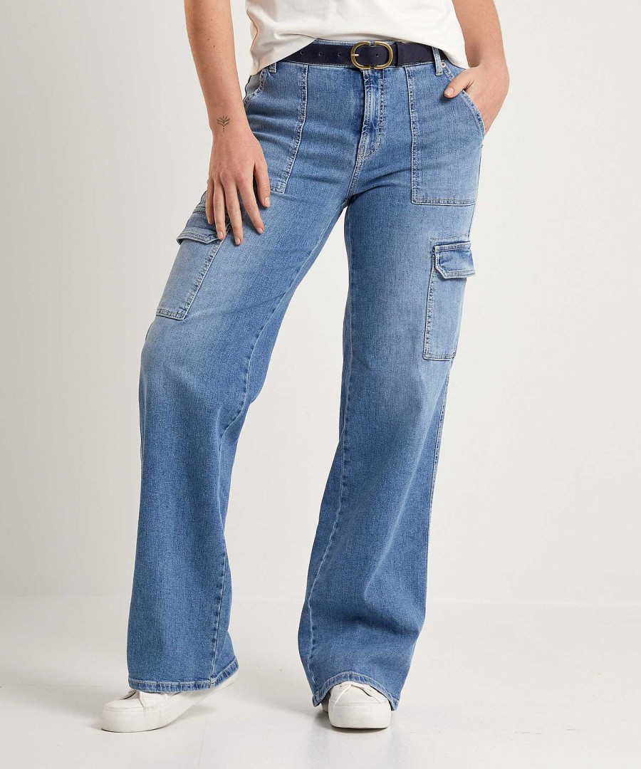 Cambio Cambio Cargo Wide Leg Jeans Andy Best