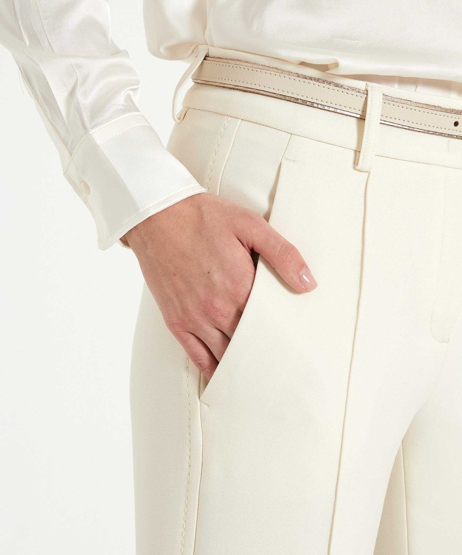 Cambio Cambio Trousers Pintucks Fawn Online