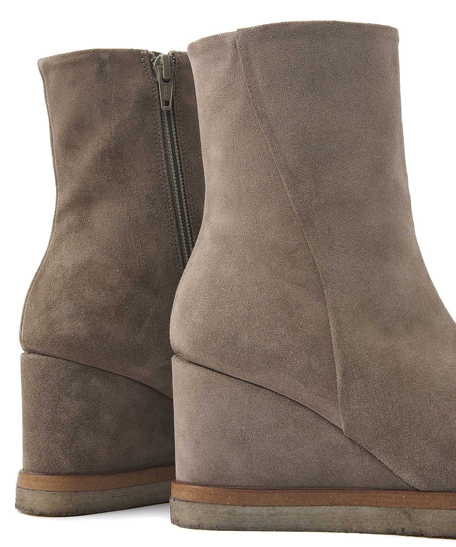 VIA VAI Via Vai Suede Wedge Heel Boot Aura Miley Online