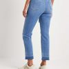 Marc Cain Collections Marc Cain Kick Flare Jeans With Braid Belt Fyli Clearance