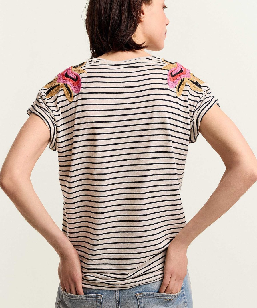 Summum Summum Shirt Stripes Embroidery Wholesale