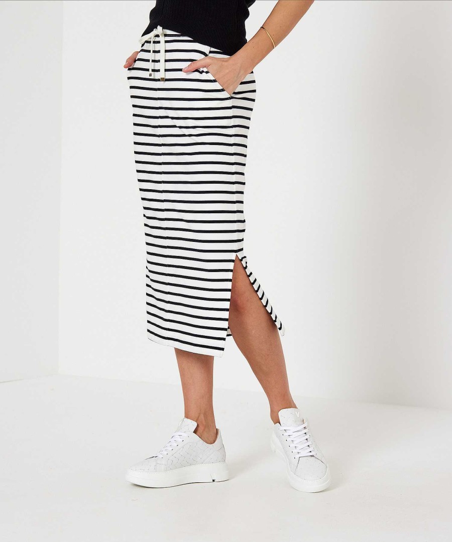 BEONE (FSA) Beone Long Sweat Skirt Stripe Best