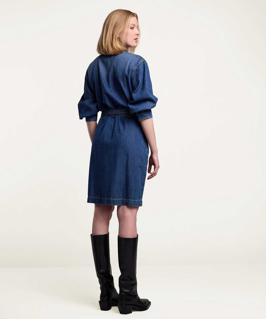 Summum Summum Denim Dress With Belt Hot