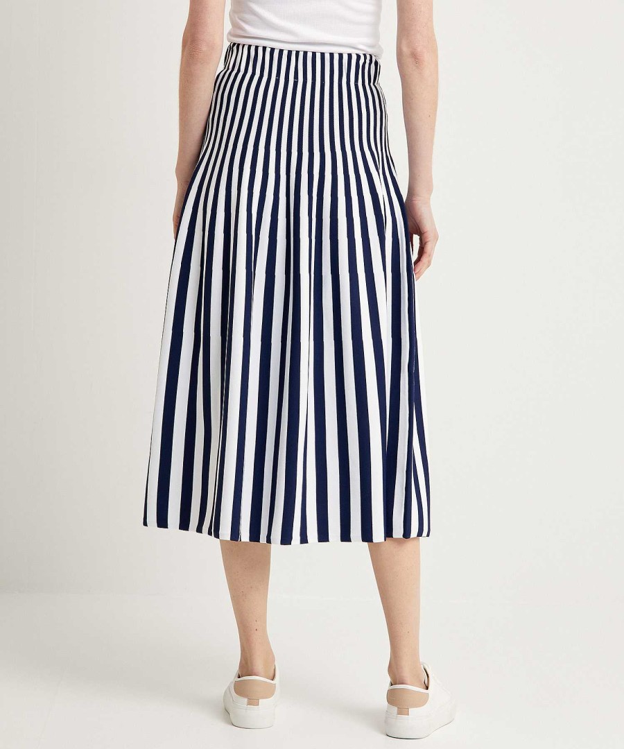 LIU JO Liu Jo Striped Knit Skirt New