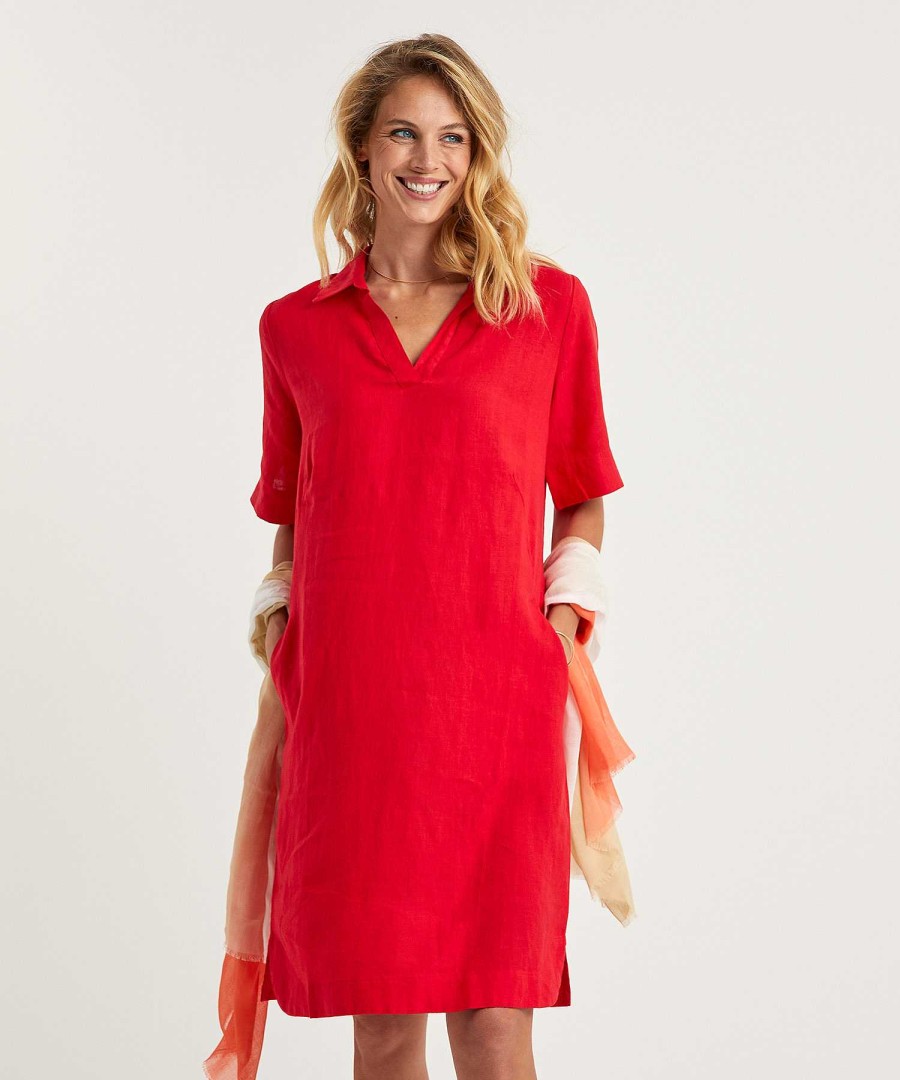 KYRA Kyra Linen Shirt Dress Laura Hot