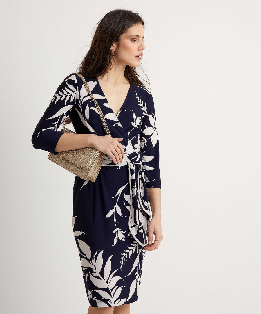 Joseph Ribkoff Joseph Ribkoff Wrap Dress Flower Best