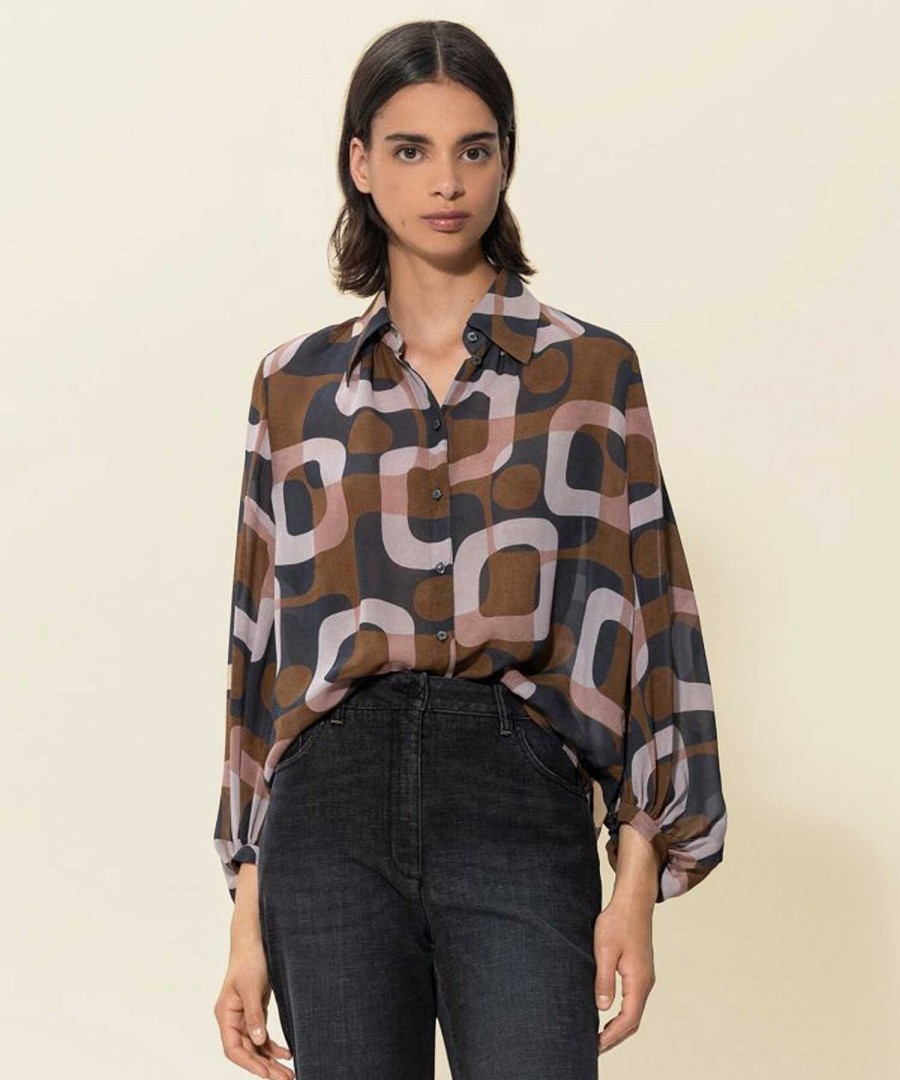 Luisa Cerano Luisa Cerano Blouse Graphic Print Clearance