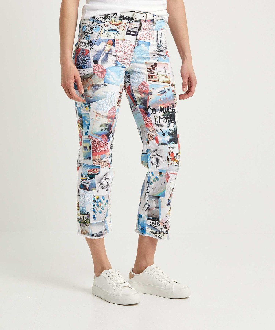 Marc Cain Sports Marc Cain Sports Cropped Jeans Photo Print Fyli New