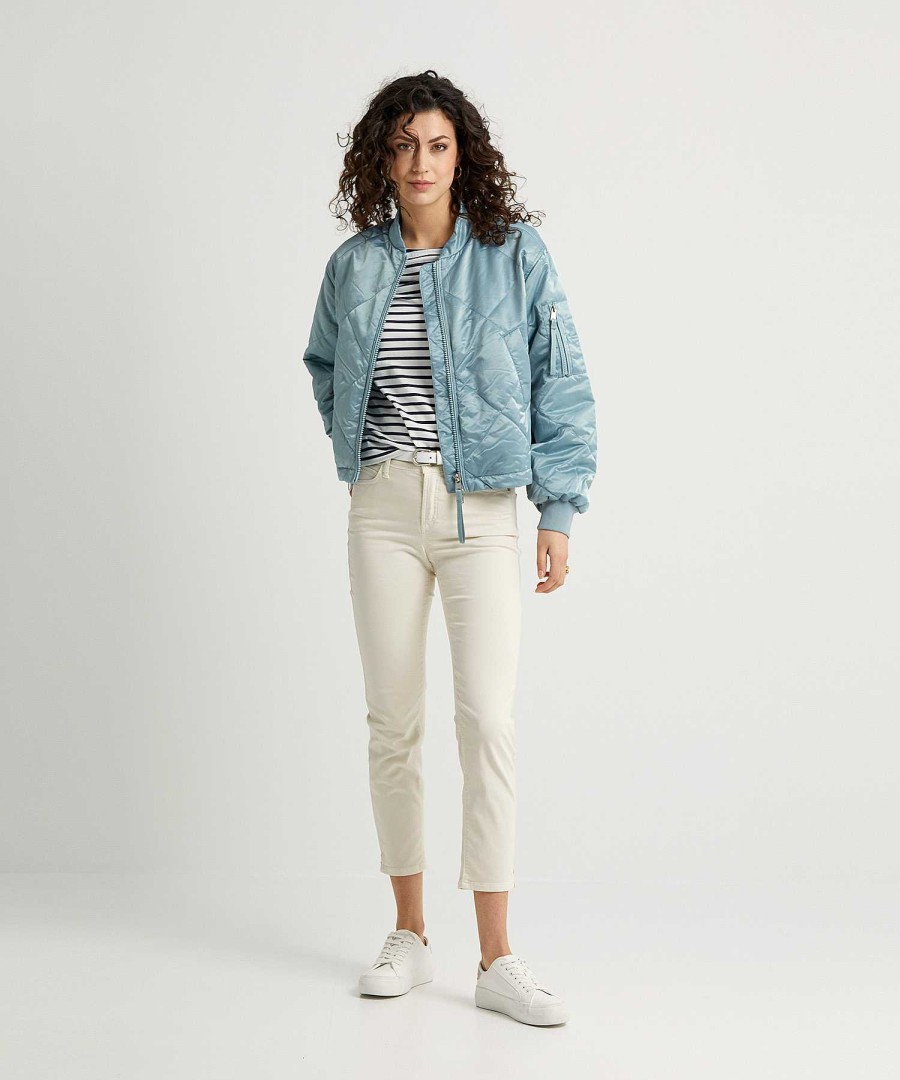 Beaumont Beaumont Silky Bomber Jacket Padded Hot