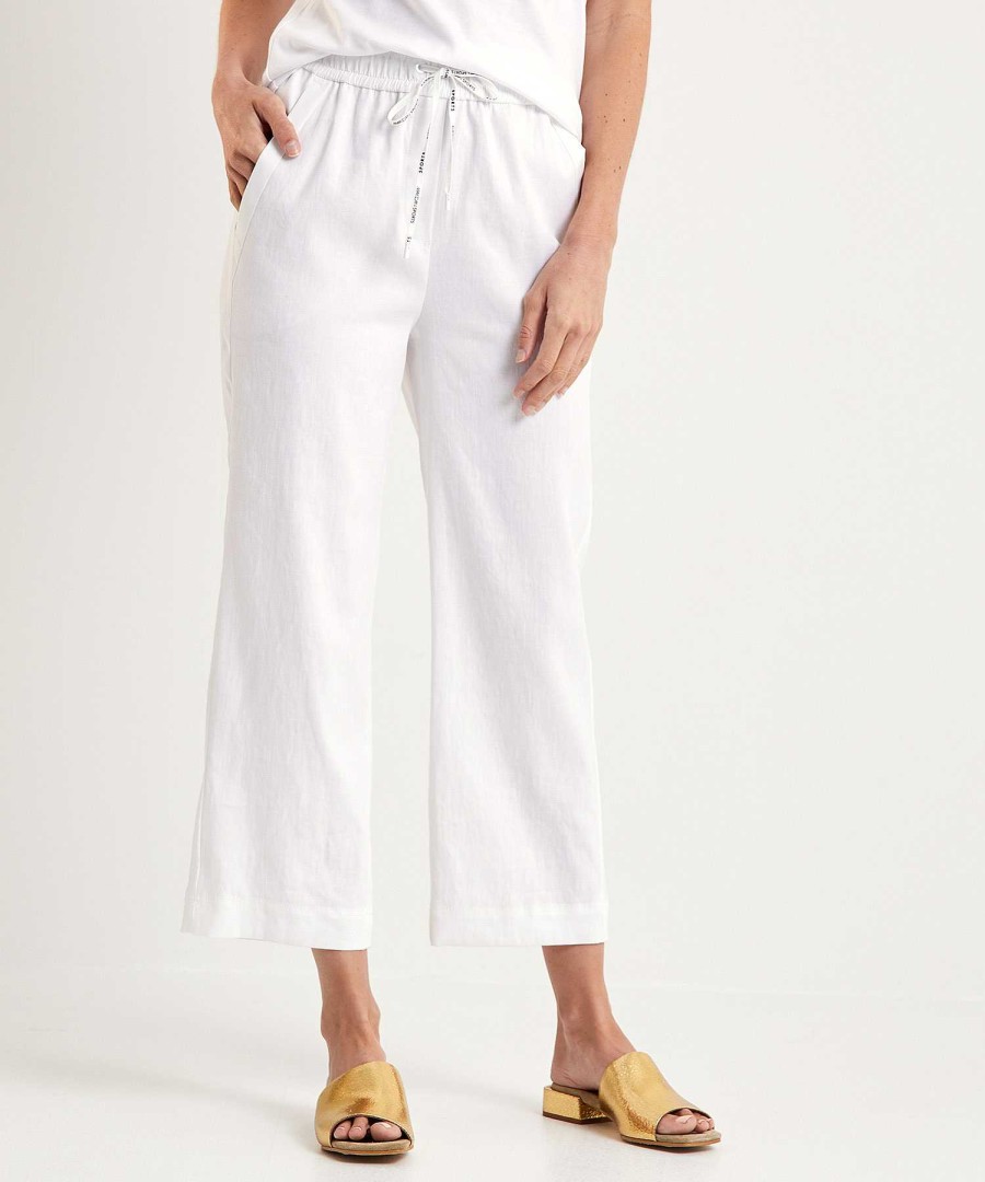 Marc Cain Sports Marc Cain Sports Cropped Pants Linen Mix Wusu Online