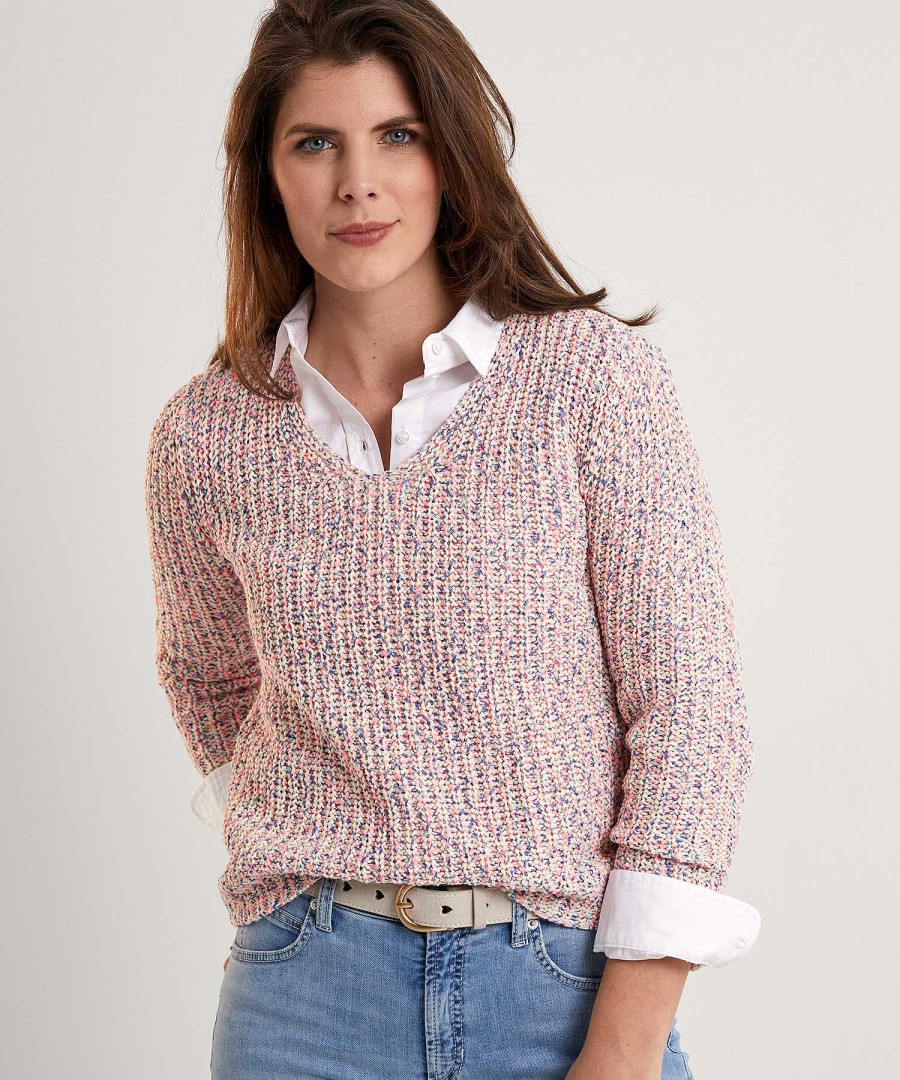 GIULIA E TU Giulia E Tu Ribbon Yarn Sweater Multicolor New