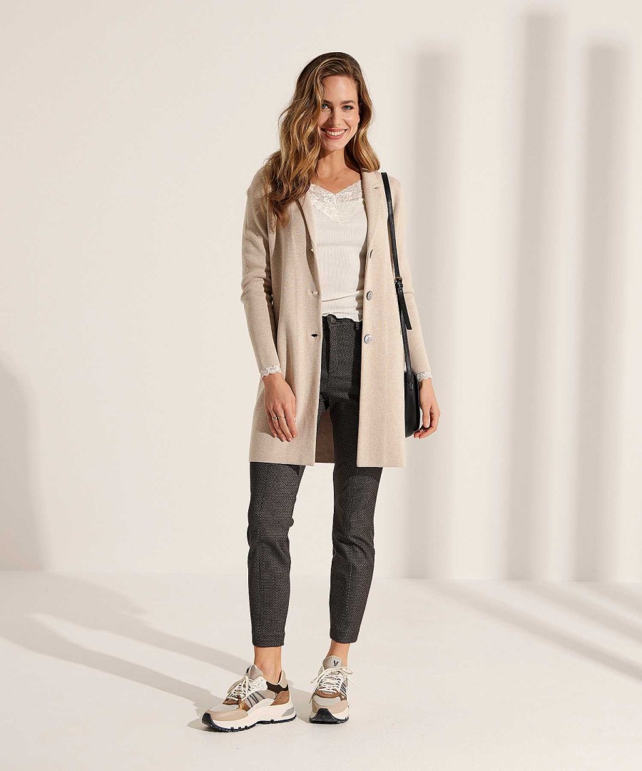 BEONE Beone Blazer Vest Puntaknit Long Clearance