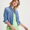 Marc Cain Additions Marc Cain Denim Jacket Fringe Wholesale