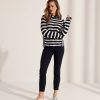 OUI Oui Ribknit Turtleneck Stripes Clearance