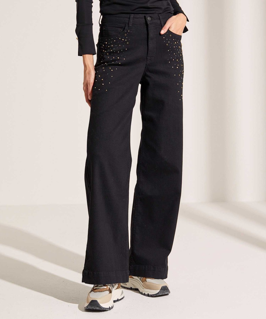 Summum Summum Wide Leg Jeans With Studs Alya New