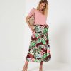 KYRA Kyra Skirt Tropical Flower Sparrow Hot