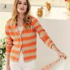 Giulia e Tu Giulia E Tu Relief Blazer Vest Stripe Clearance