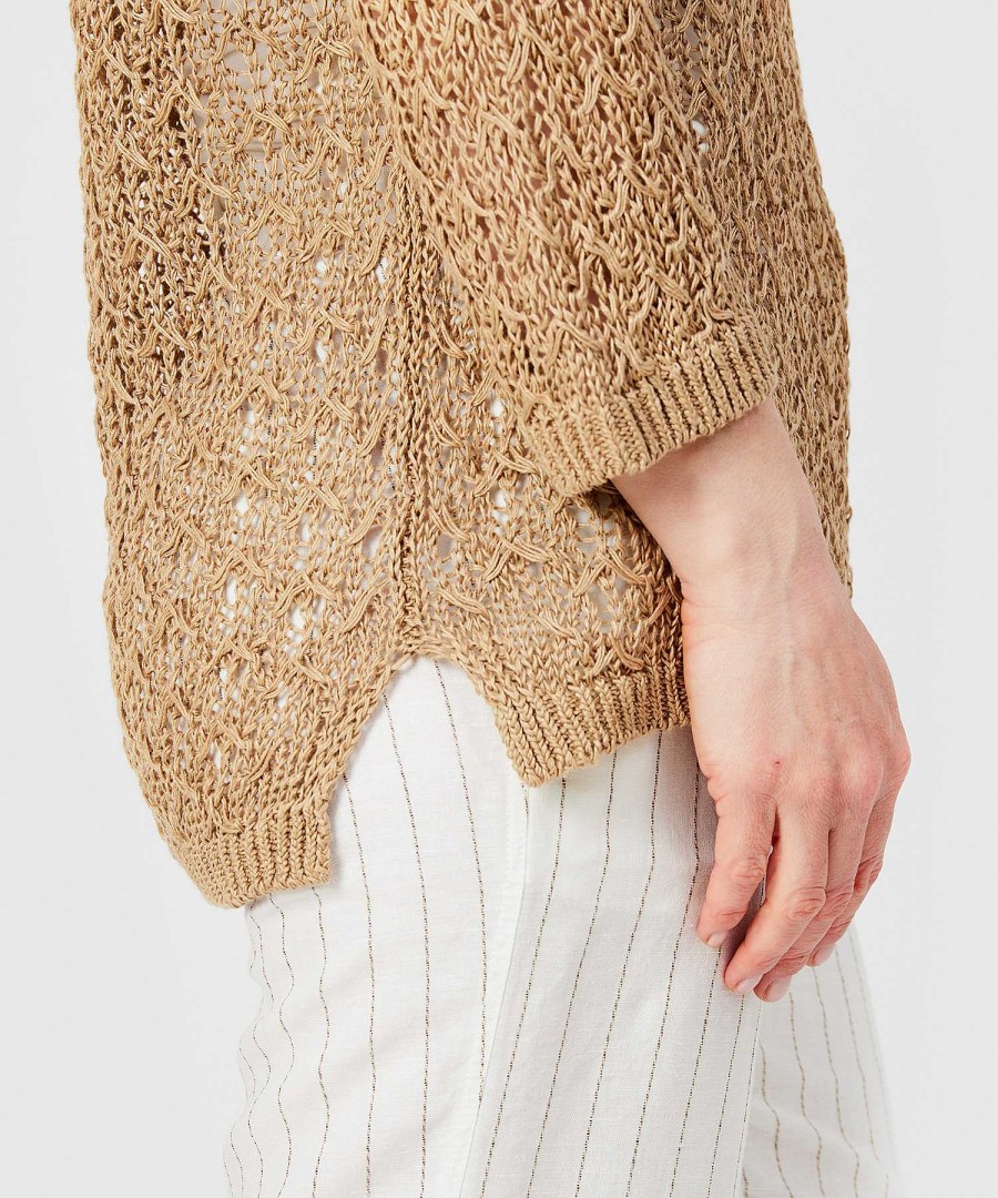 KYRA Kyra Sweater Tamar Linen Openwork Hot