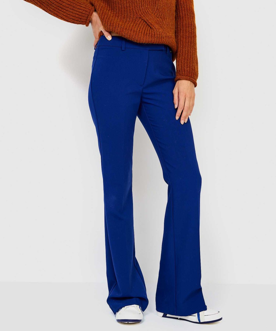 Beaumont Beaumont Trousers Flared Blue Hot