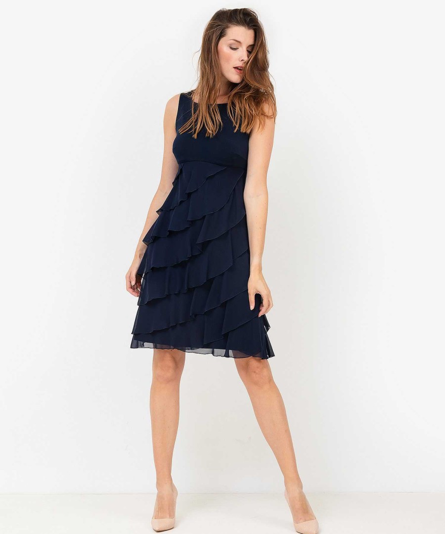 Swing Swing Cocktail Dress Diagonal Flounce Online