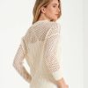 LaSalle Lasalle Openwork Sweater Linen Mix New