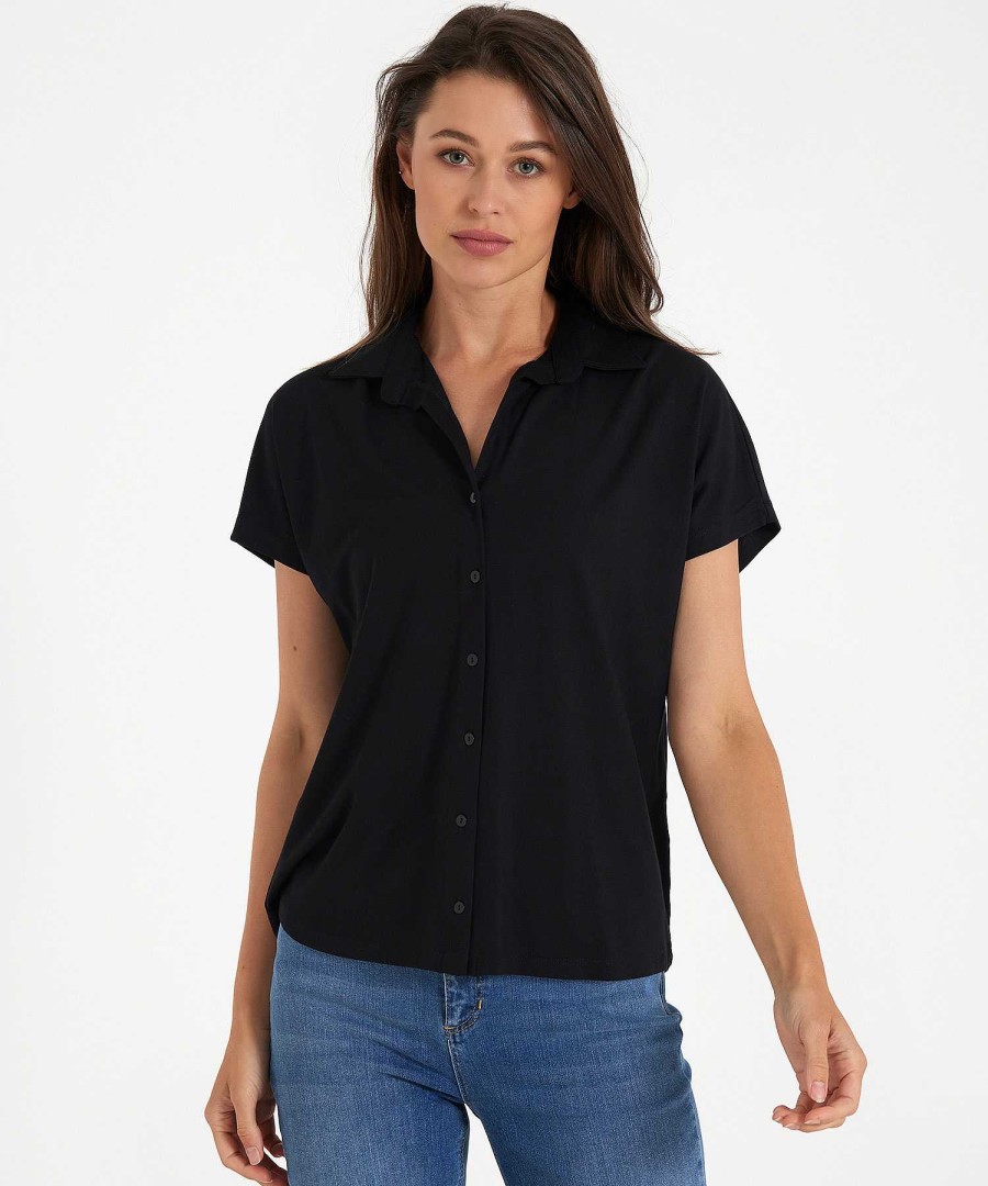 BEONE (FSA) Beone Essentials Polo Blouse Shirt Hot