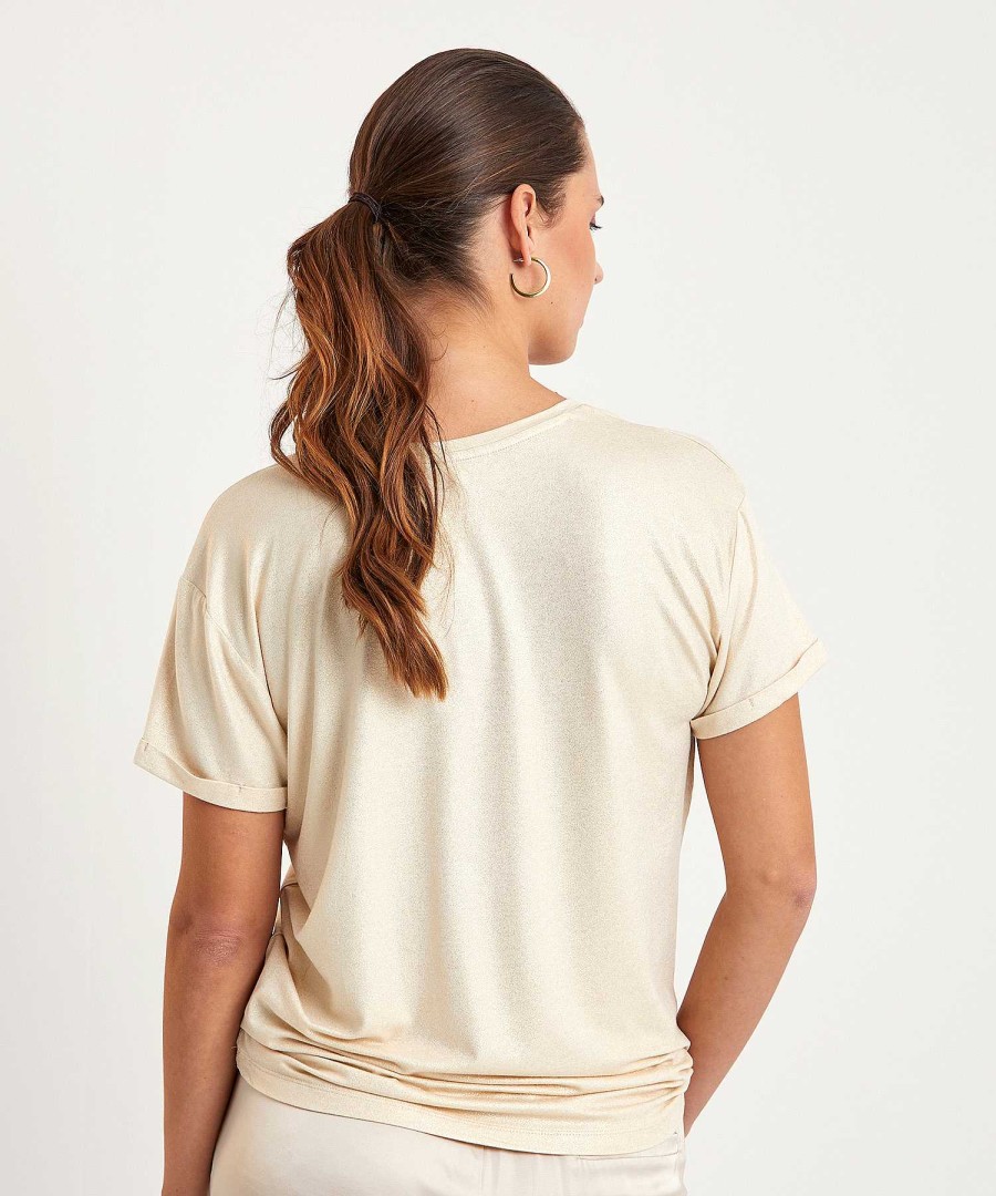 Summum Summum T-Shirt Metallic Coated Best