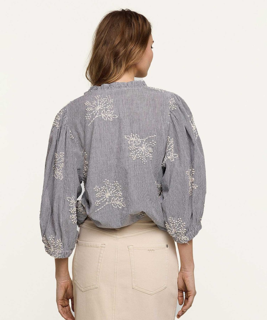 Summum Summum Blouse Embroidery Flowers Clearance