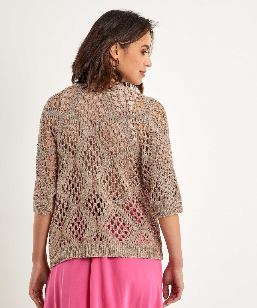 Summum Summum Openwork Cardigan Lurex Wholesale