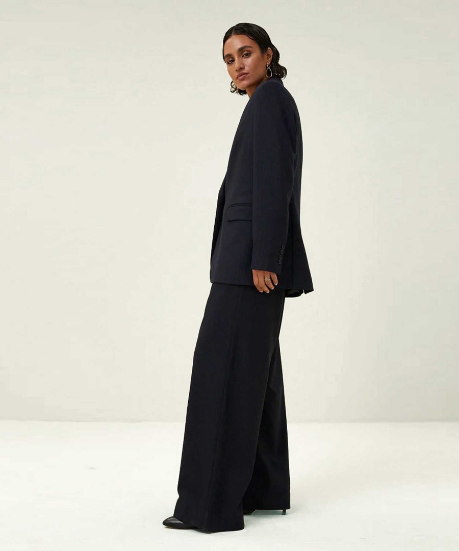 By-Bar By-Bar Wide Leg Pants Pinstripe Benji New